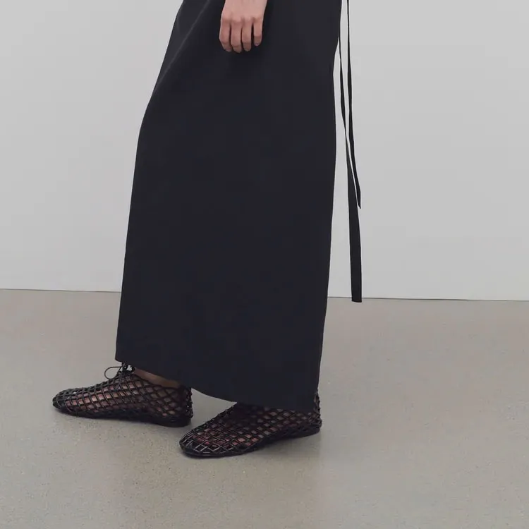 THE ROW Voice Maxi Apron Skirt-8