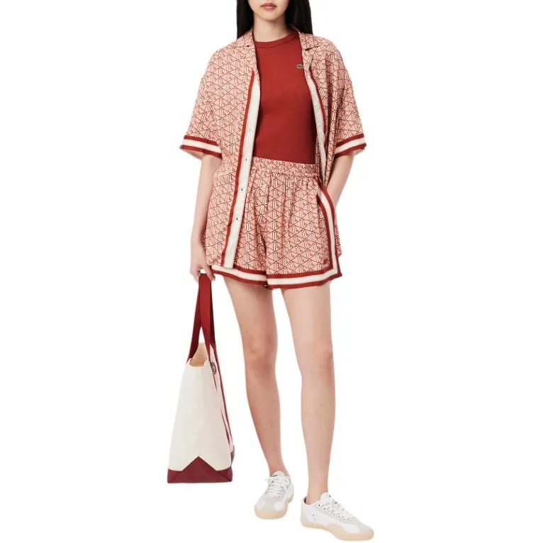 LACOSTE T Shirts Women's Red-3