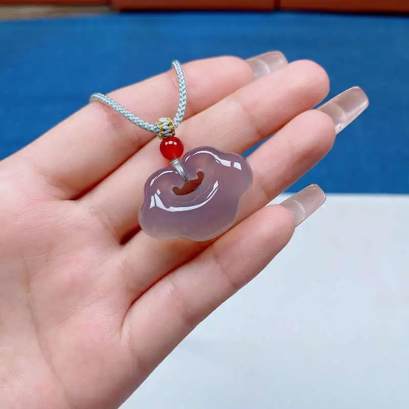 JUNWEN Agate Jade Necklaces Unisex-2