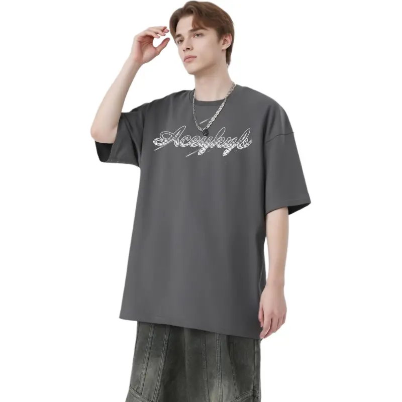 YK&YB T Shirts Unisex Dark Gray-3