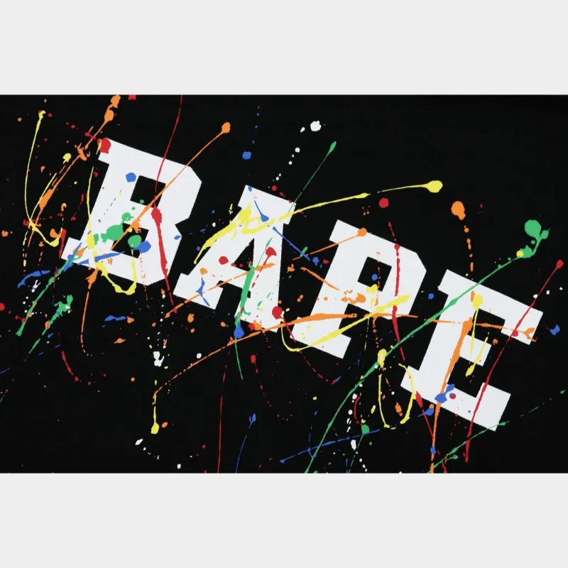 Bape Paint Splatter Pullover Hoodie-1