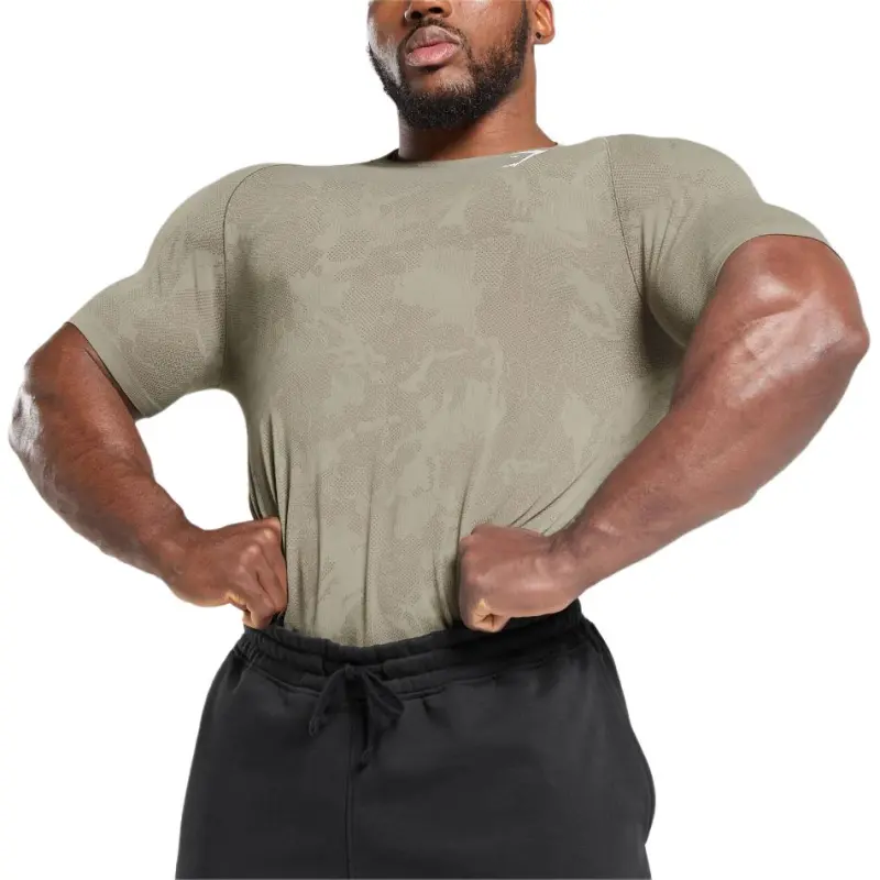GYMSHARK T Shirt Men's Camouflage Brown-4