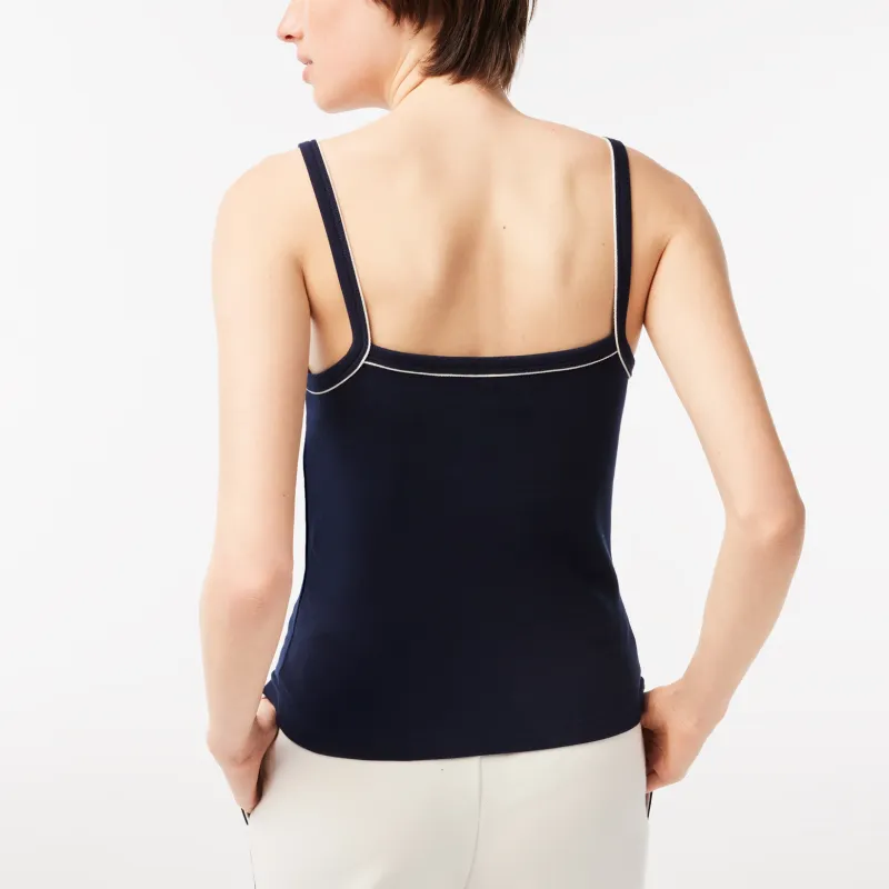 Sporty & Rich X LACOSTE Tank Tops Women's Blue-2