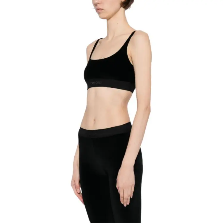 TOM FORD Velvet Cropped Top-3