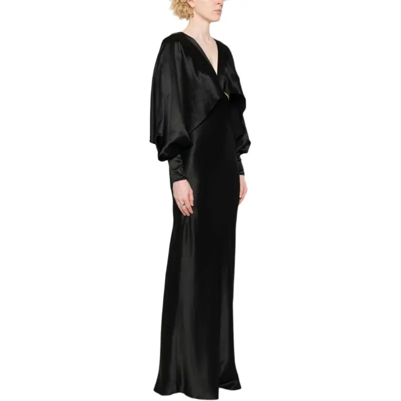 SAINT LAURENT Silk Satin Maxi Dress-3