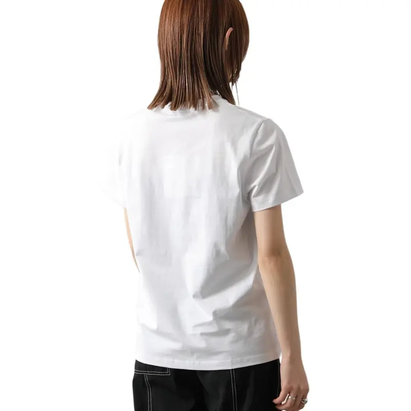GANNI Logo print Organic cotton T shirt-4