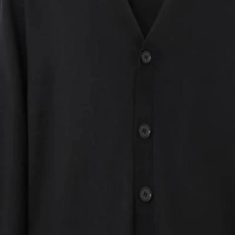 Burberry Wool And Silk V Neck Cardigan-5