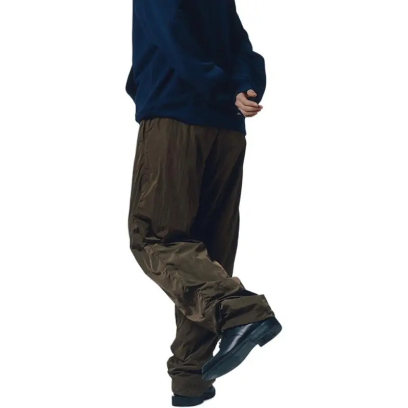 Mmlg SS25 Casual Pants Unisex Brown-5