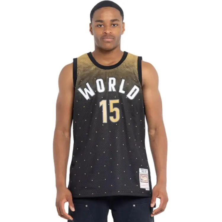 Mitchell Ness Basketball Jerseys Unisex Black-3