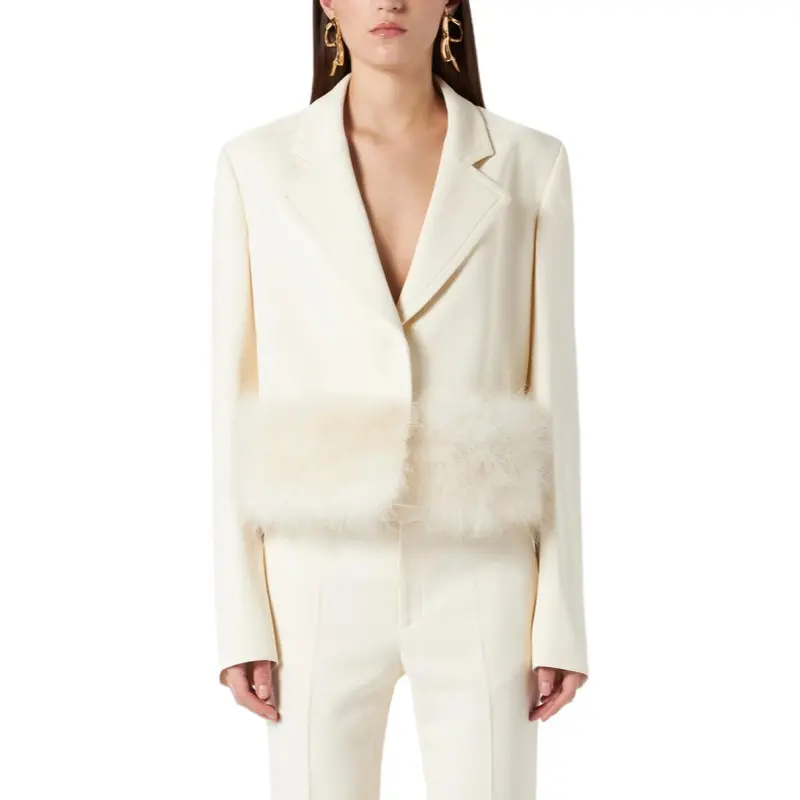 Blumarine Jackets & Coats Women's Ecru-2