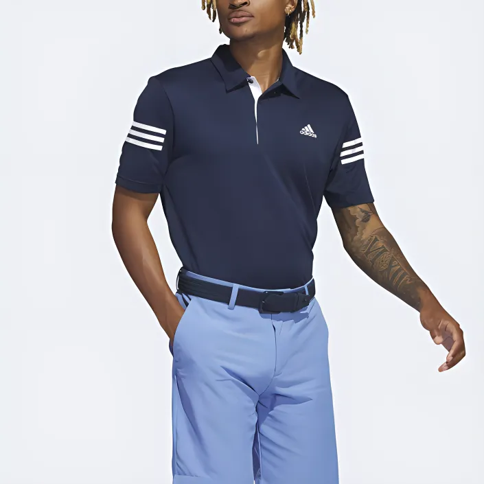 Adidas 3-Stripes Golf Polo Shirt Men's University Marine-2