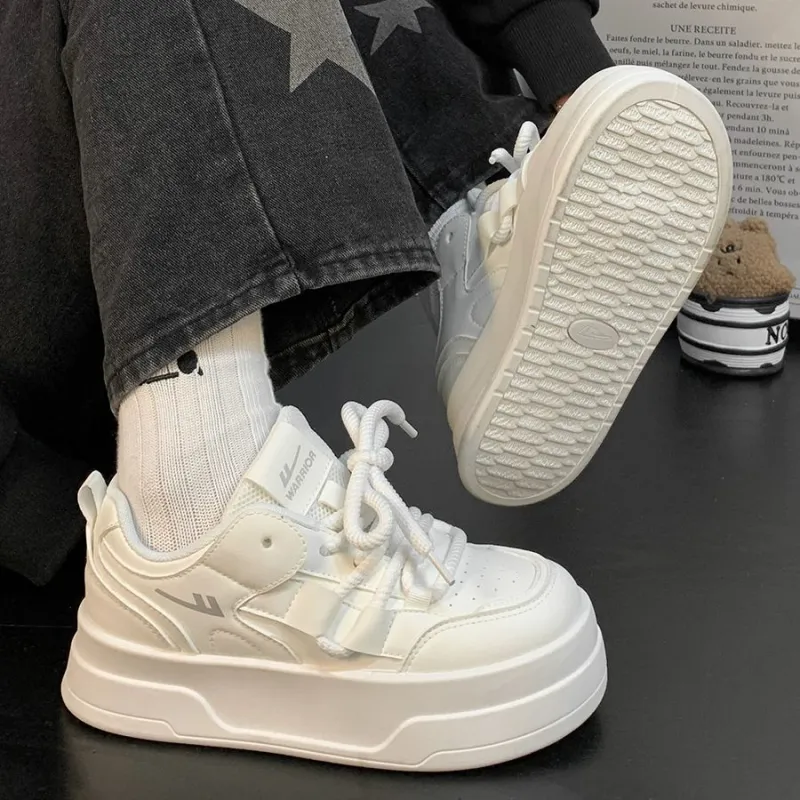 Warrior Warrior Abrasion Resistant Slip Resistant Low Top Skateboard Shoes Women's White-6