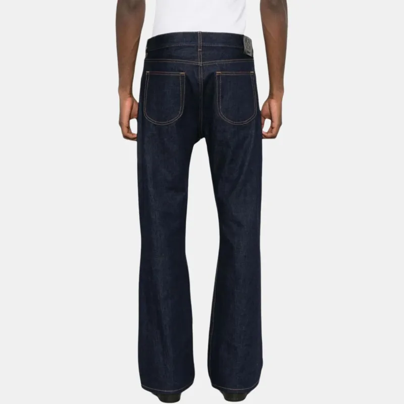 OFF WHITE Logo embroidered Flared Jeans-1