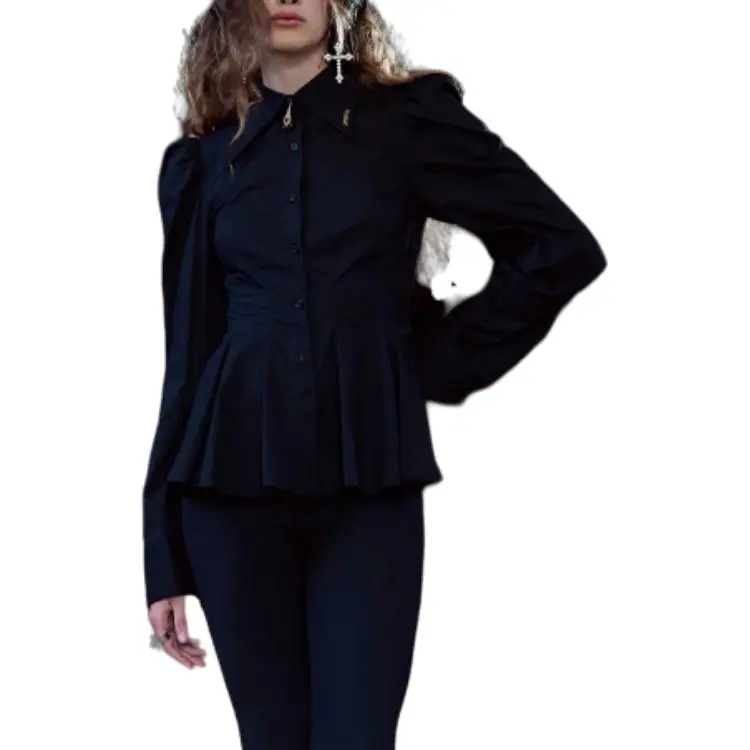 Selkie Collection FW24 Shirt Women's Black-4
