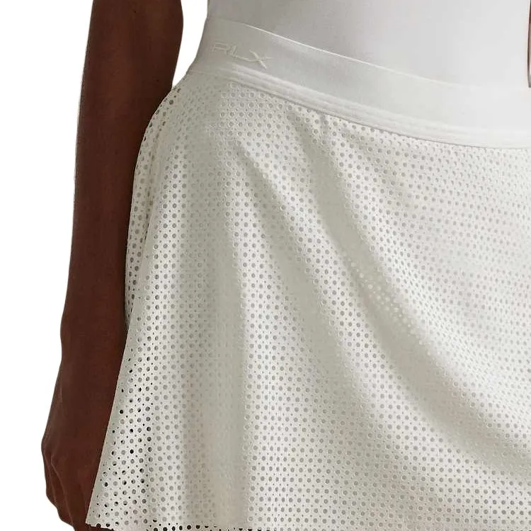 Polo Ralph Lauren SS25 Casual Short Skirts Women's Porcelain White-4