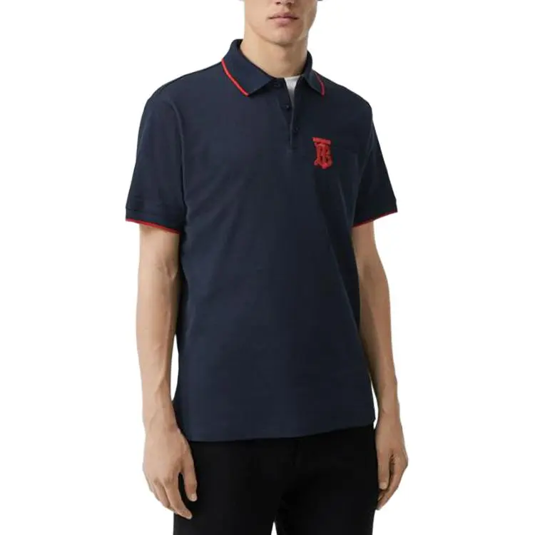 Burberry Polo Shirt Men's Marine Blue-2