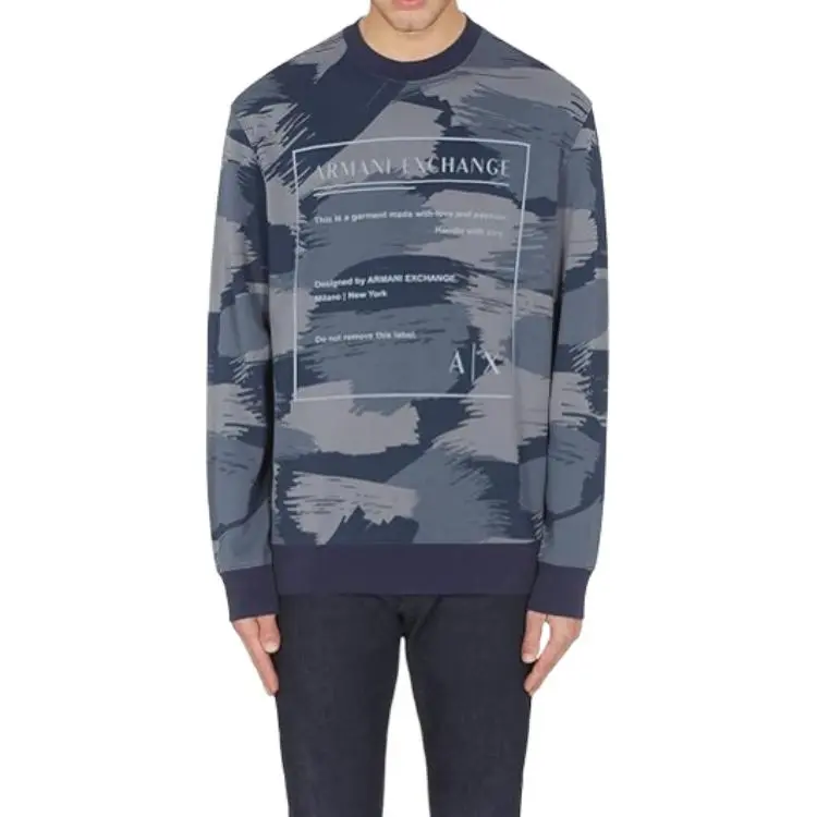 ARMANI EXCHANGEAE SS22 Sweatshirt Men's Marine Blue-2