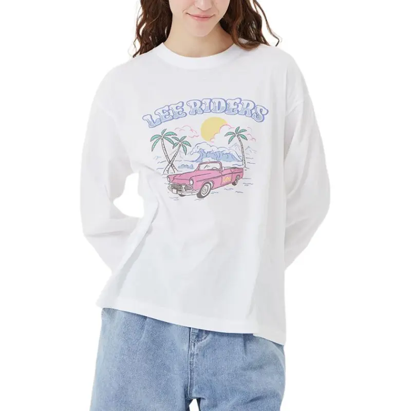 Lee T Shirts Women's White-3