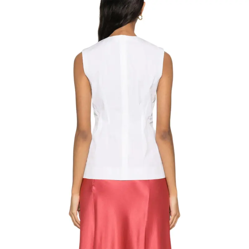 TORY BURCH Sleeveless Poplin Top-2