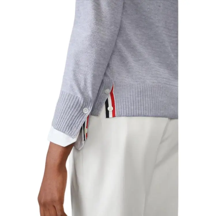 THOM BROWNE Cable knit Cardigan-4