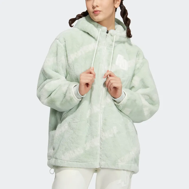 Adidas Velvet Jackets Women's Linen Green-1