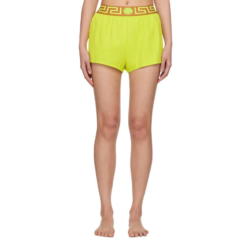 VERSACE Casual Shorts Women's Camel Yellow-2