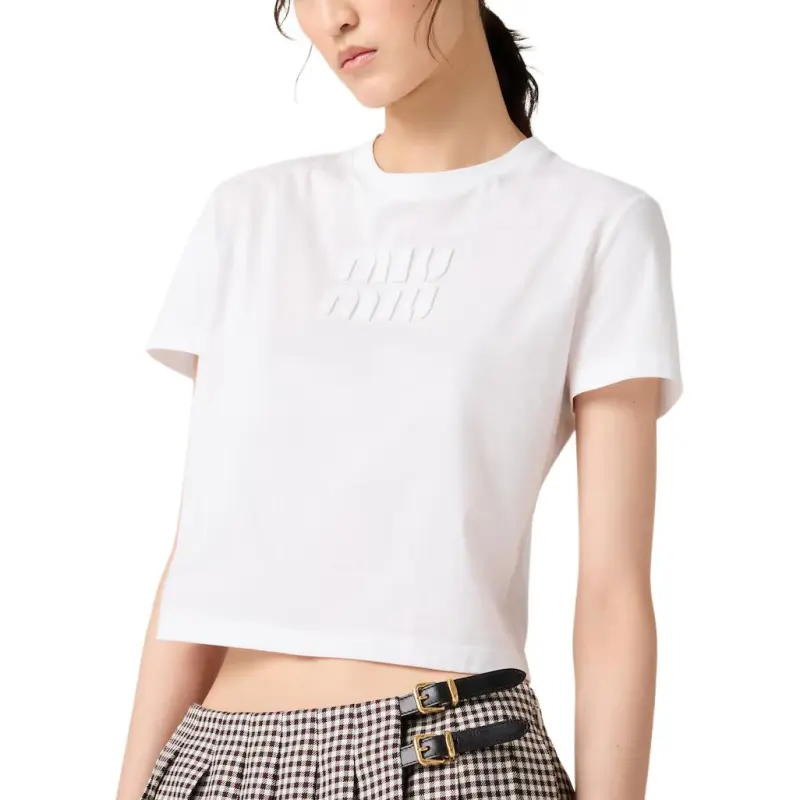 MIU MIU T Shirts Women's White-3