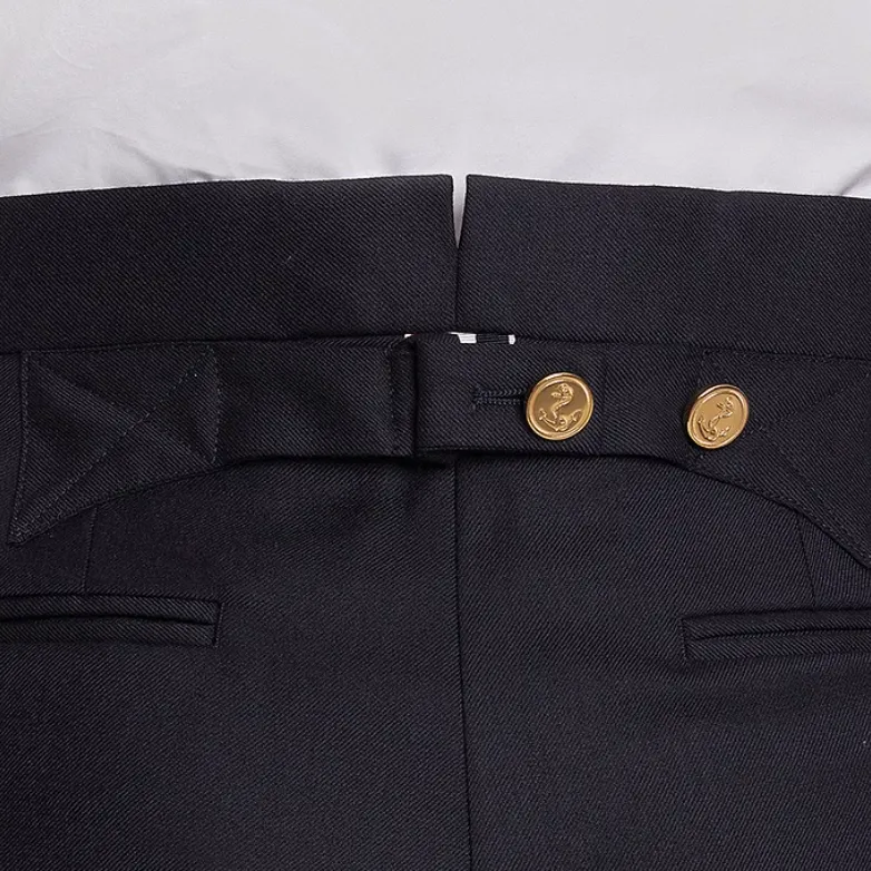THOM BROWNE Super 120s Cropped Wool Trousers-4