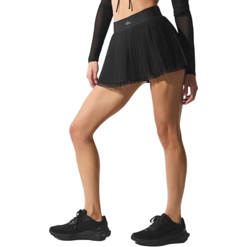 Alo Yoga Casual Short Skirts Women's Black-2