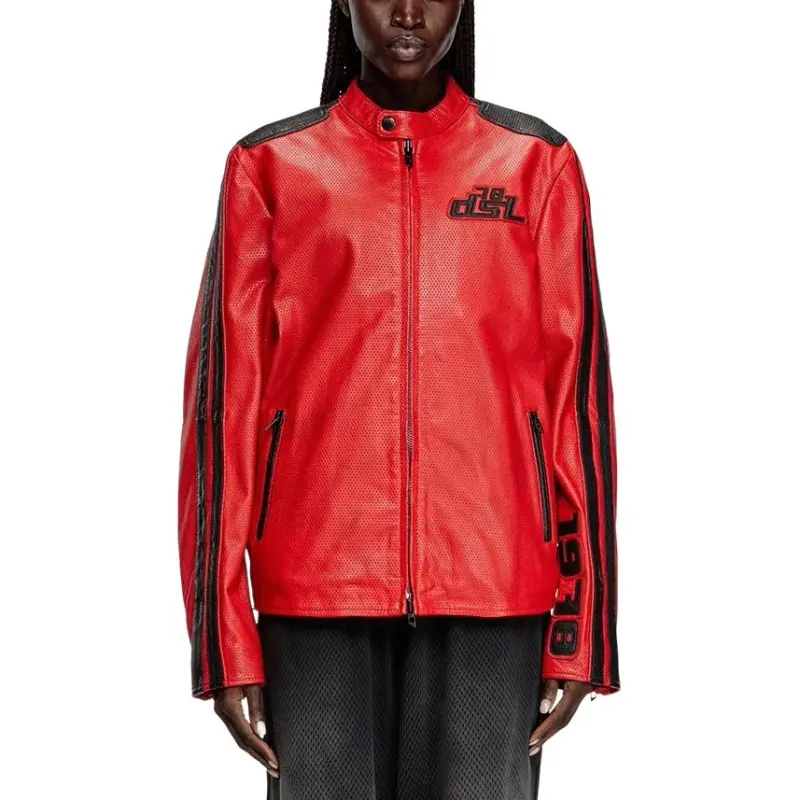 DIESEL Pop Leather Jacket-5