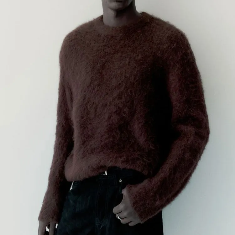 H&M Atelier Series Sweaters Men Burgundy-2