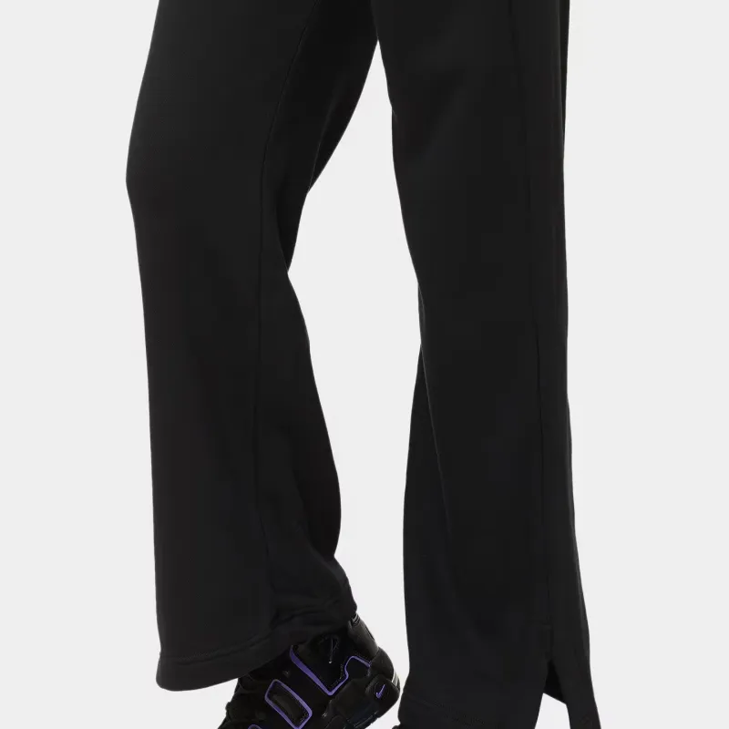 Nike Women's Phoenix Fleece High Waisted Wide Leg Sweatpants Black/Sail-5