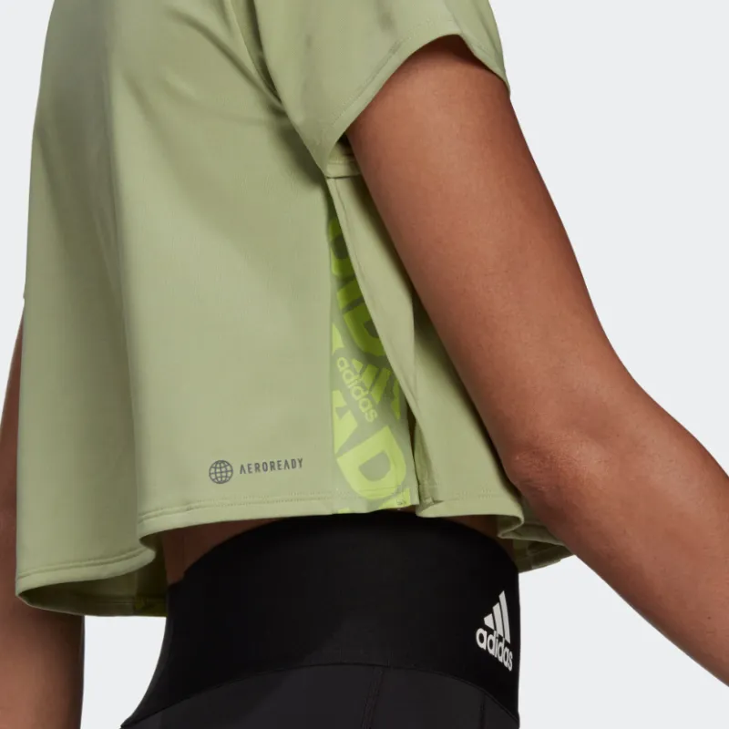 Adidas T-Shirt Women's Lime Green-5