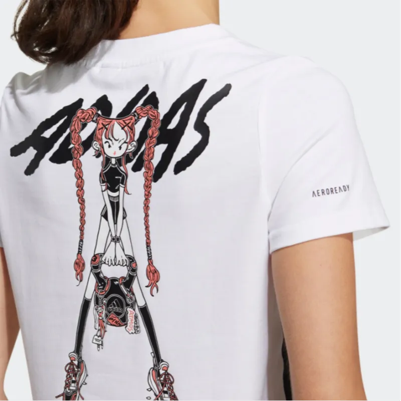 Adidas Atmos Collaboration Series Crop Tops Women's White-3