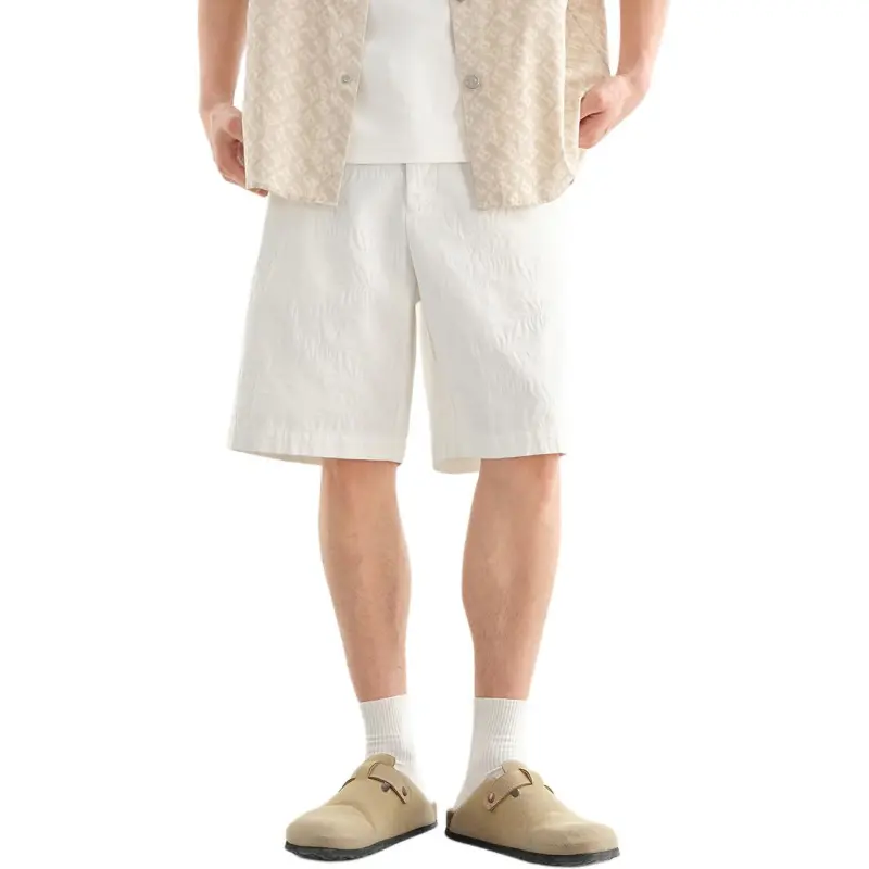 PEACEBIRD MEN Denim Shorts Men's White 1-3