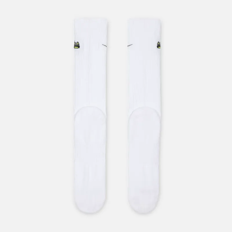 Nike Air Max 95 Mid Calf Socks Unisex 1 Pack White/Medium Gray-2