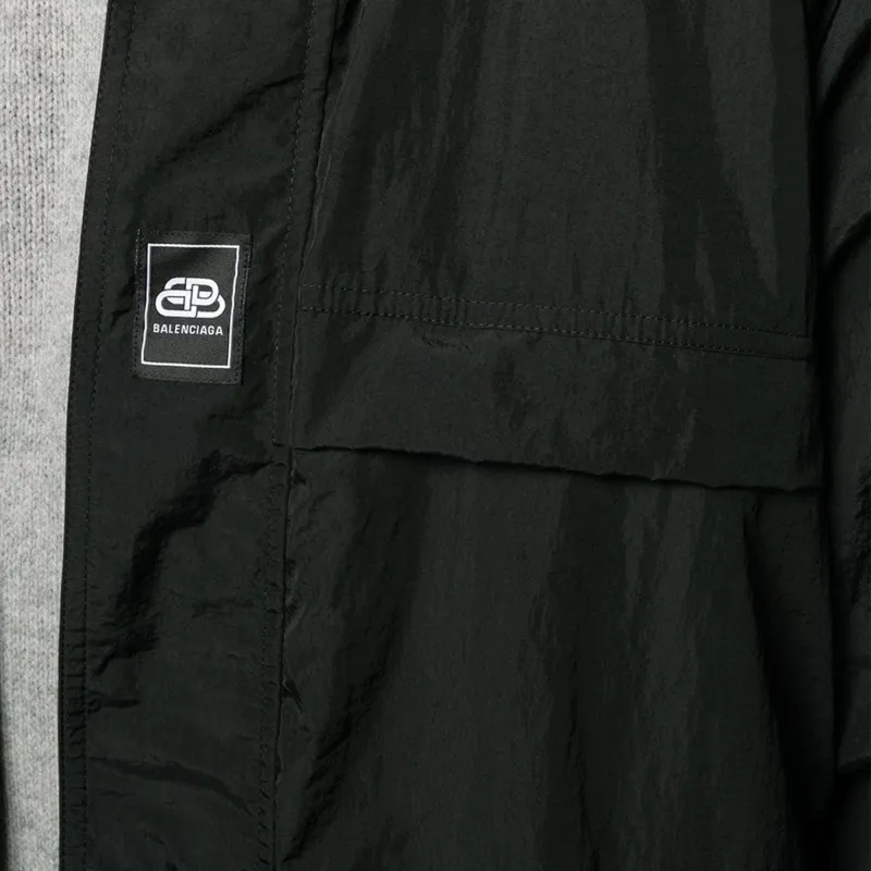Balenciaga Removable Hood Zipped Windbreaker-4