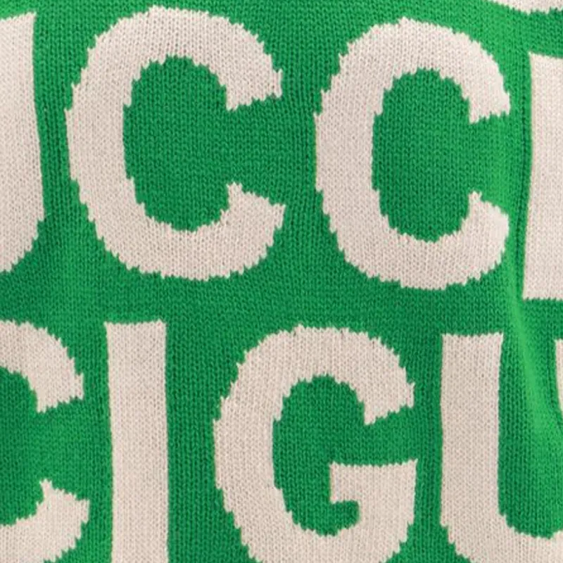 GUCCI All Over Logo Intarsia Knit Sweater-9