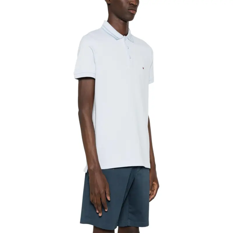 Tommy Hilfiger Logo embroidered Organic Cotton Polo Shirt-2