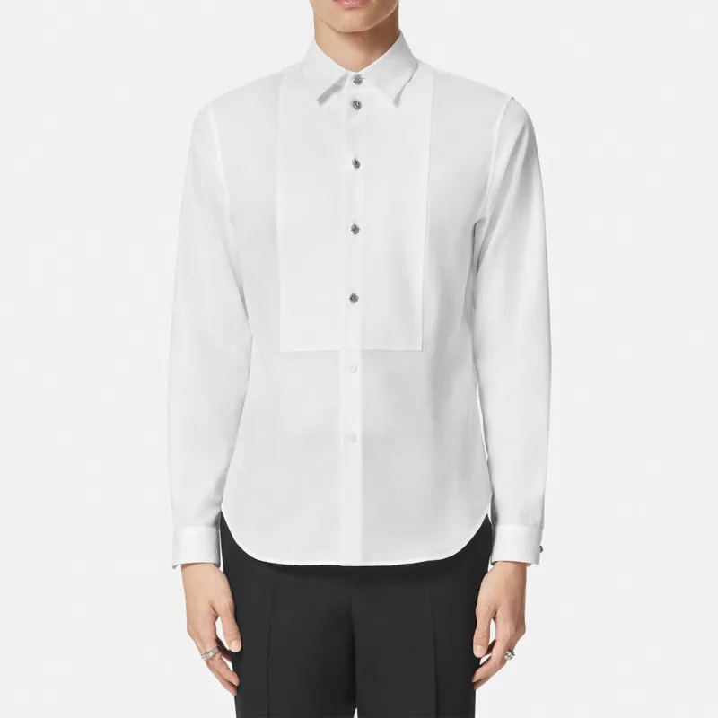 VERSACE Crystal Piqué Shirt-1