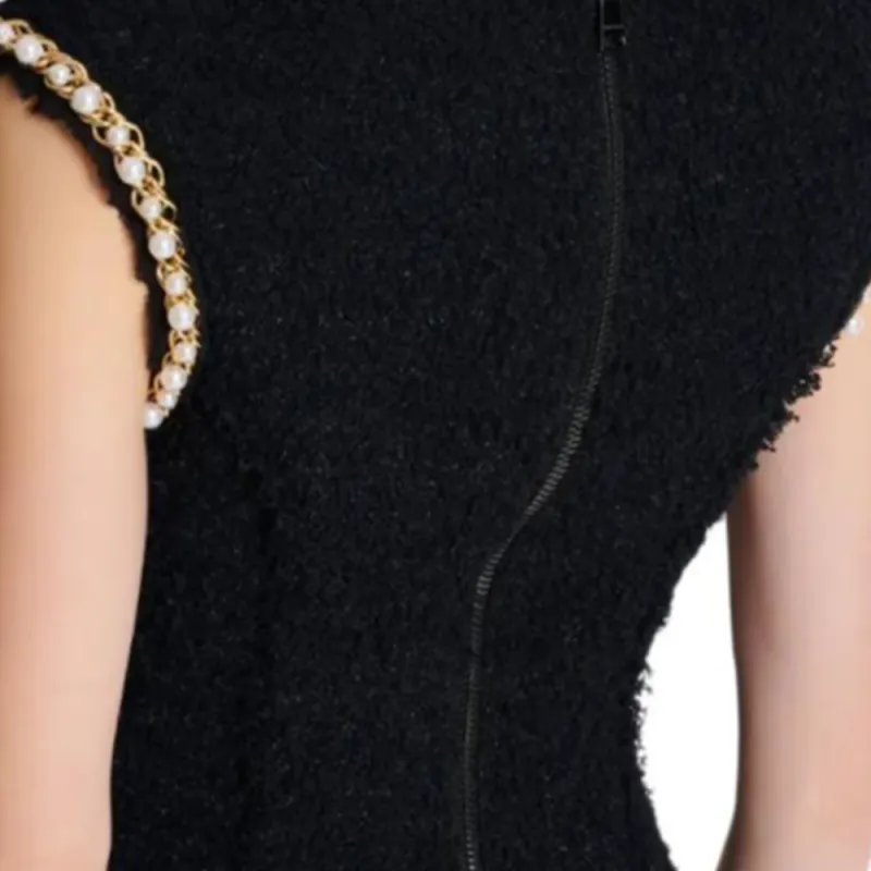 BALMAIN Pearl Embellishment Dress-5