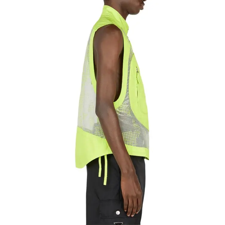 STONE ISLAND Mesh Panelled Zipped Vest-3