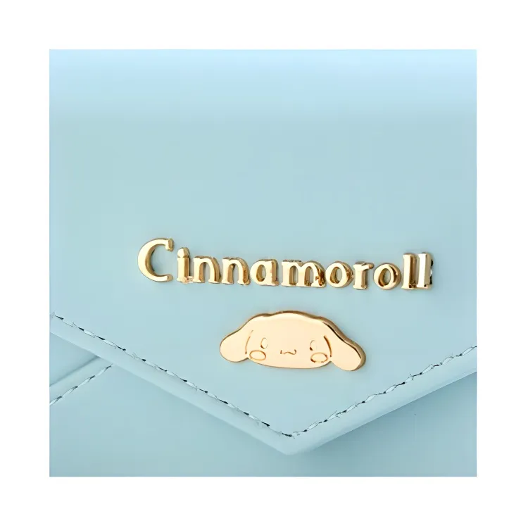 Sanrio Leather Wallet Women's Blue-3
