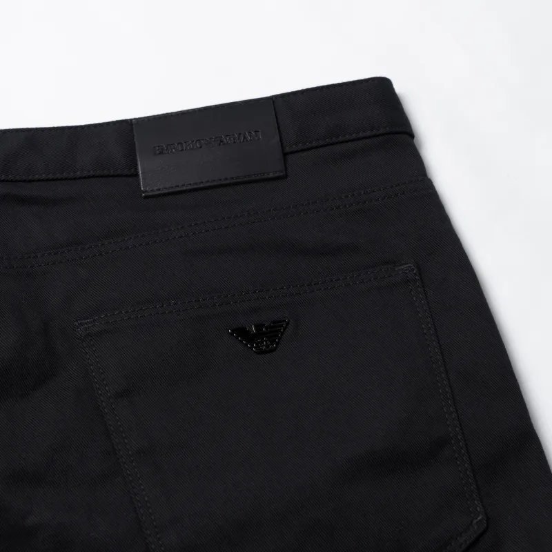 EMPORIO ARMANI J06 Stretch twill Slim fit Trousers-5