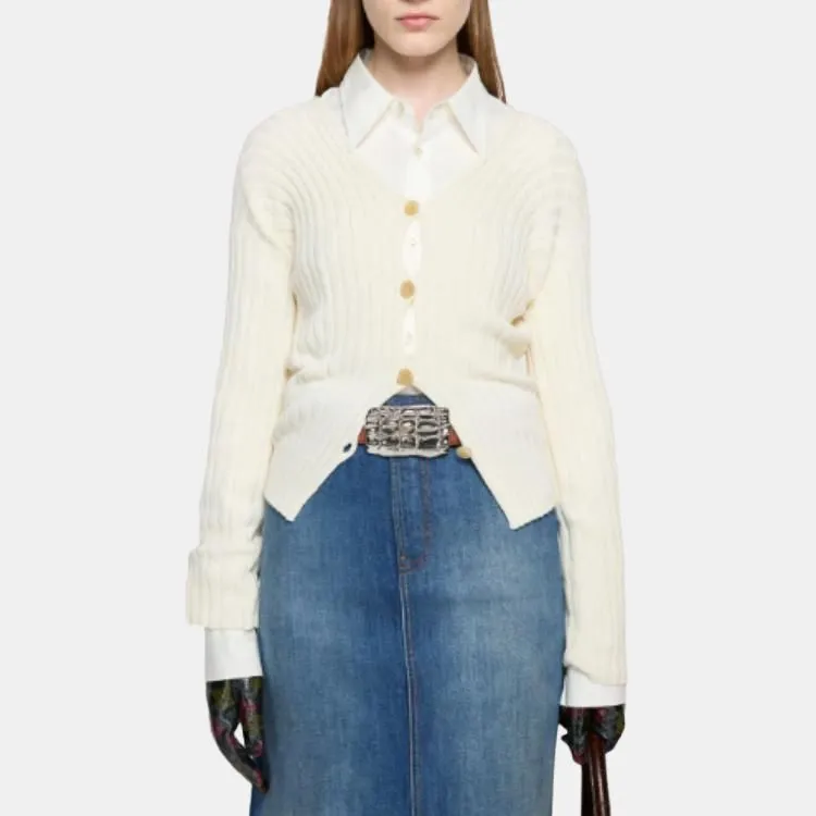 Acne Studios SS25 Knitwear Women's Ecru-1