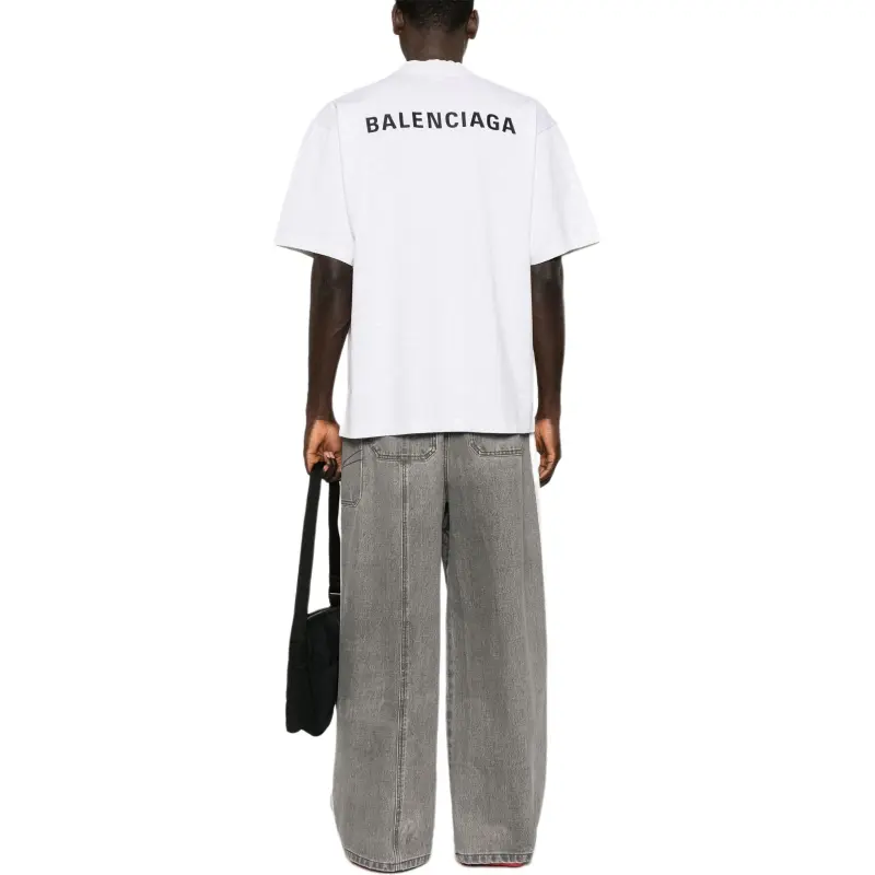 Balenciaga Logo Printed Medium Fit T Shirt-4