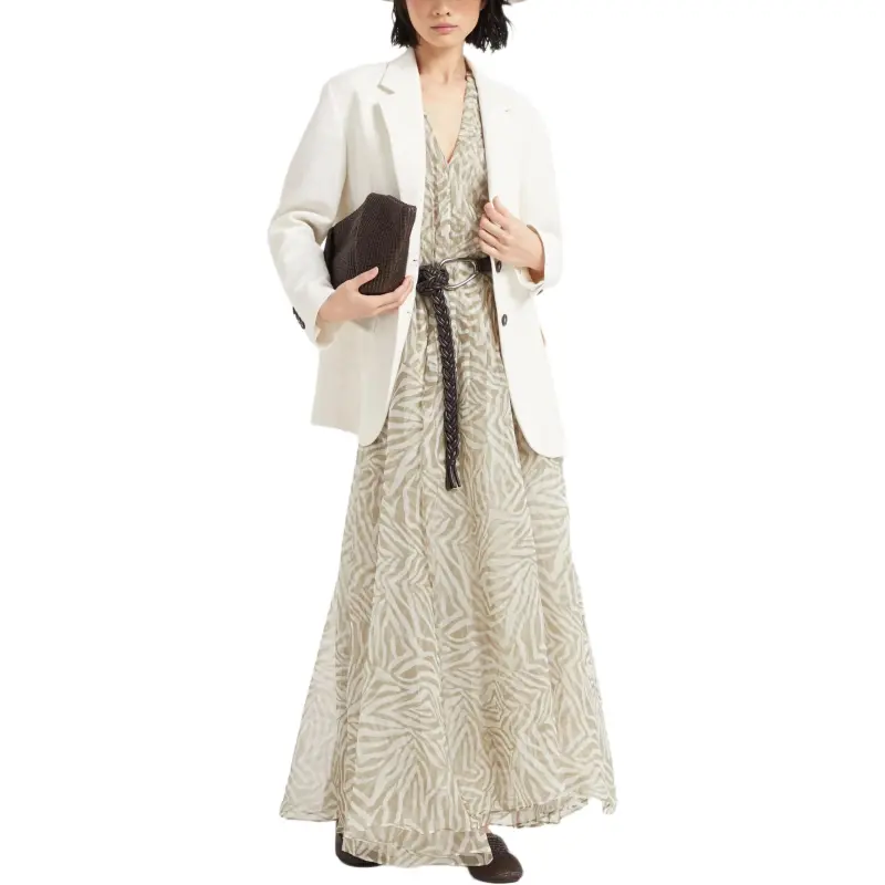 Brunello Cucinelli Printed Silk Dress-3