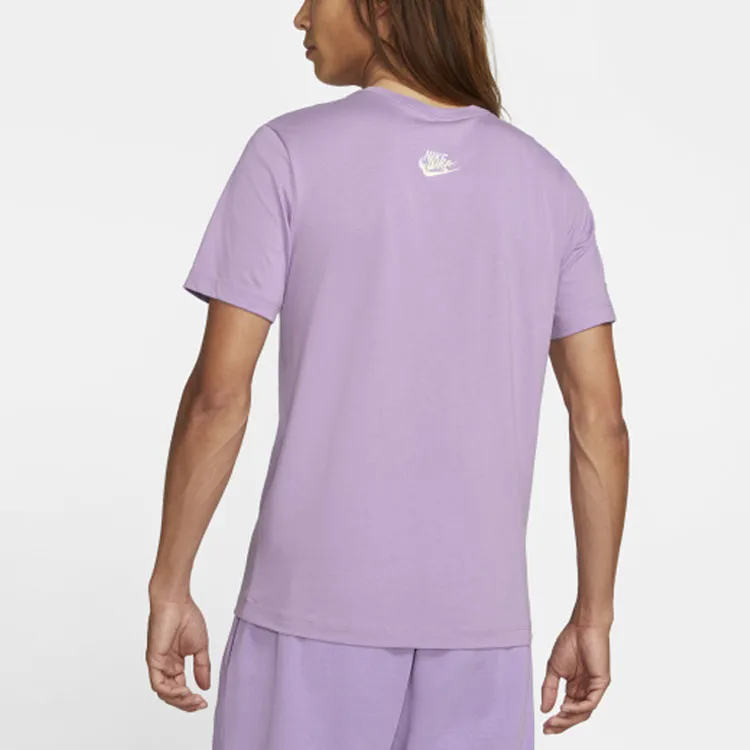 Nike T Shirts Men Purple-2