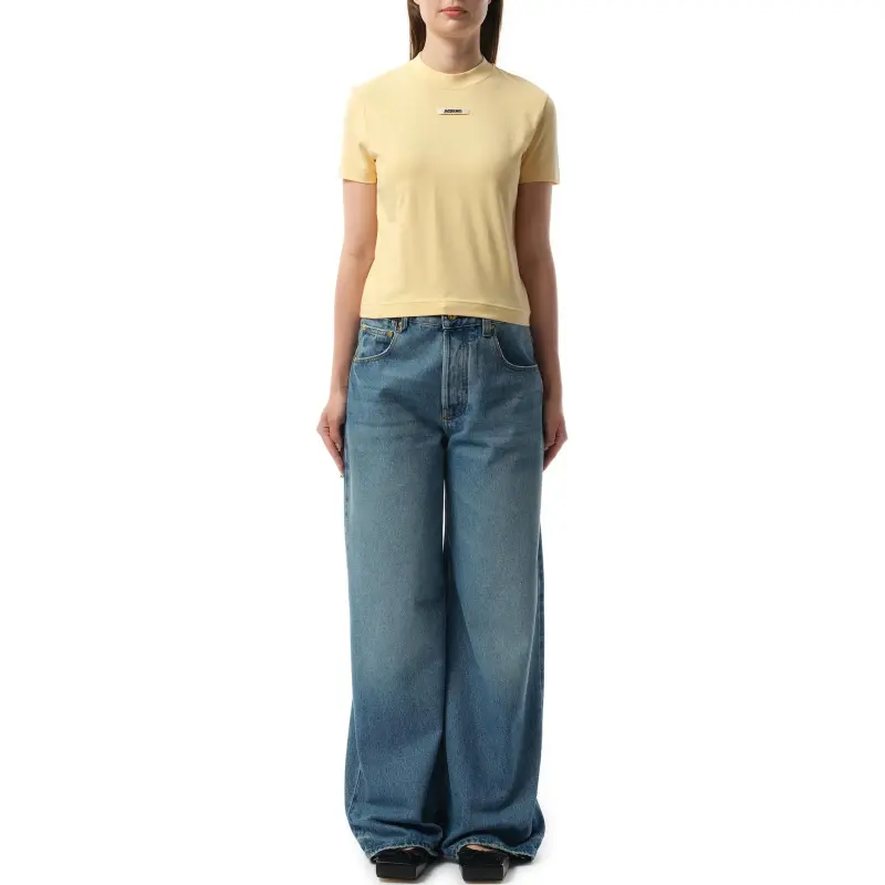 Jacquemus Le T Shirt Gros Grain 'Light Beige'-4