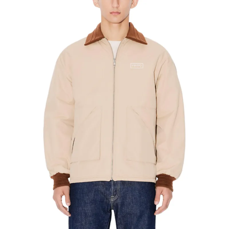 KENZO Logo Patch Zip Up Reversible Jacket-3
